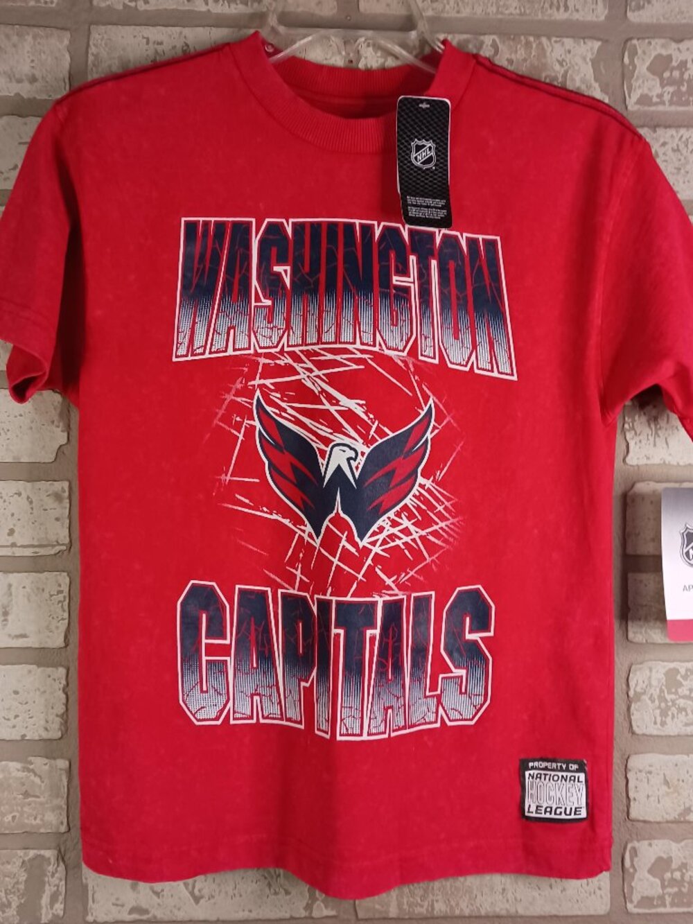 Washington Capitals Youth Size Small (8) T Shirt Red Short Sleeve NHL